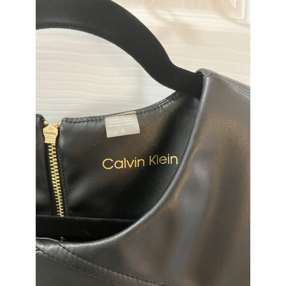 Calvin Klein Black Midi Dress NWOT size 6 Perfect for the Holidays/Fall Season - Picture 6 of 10